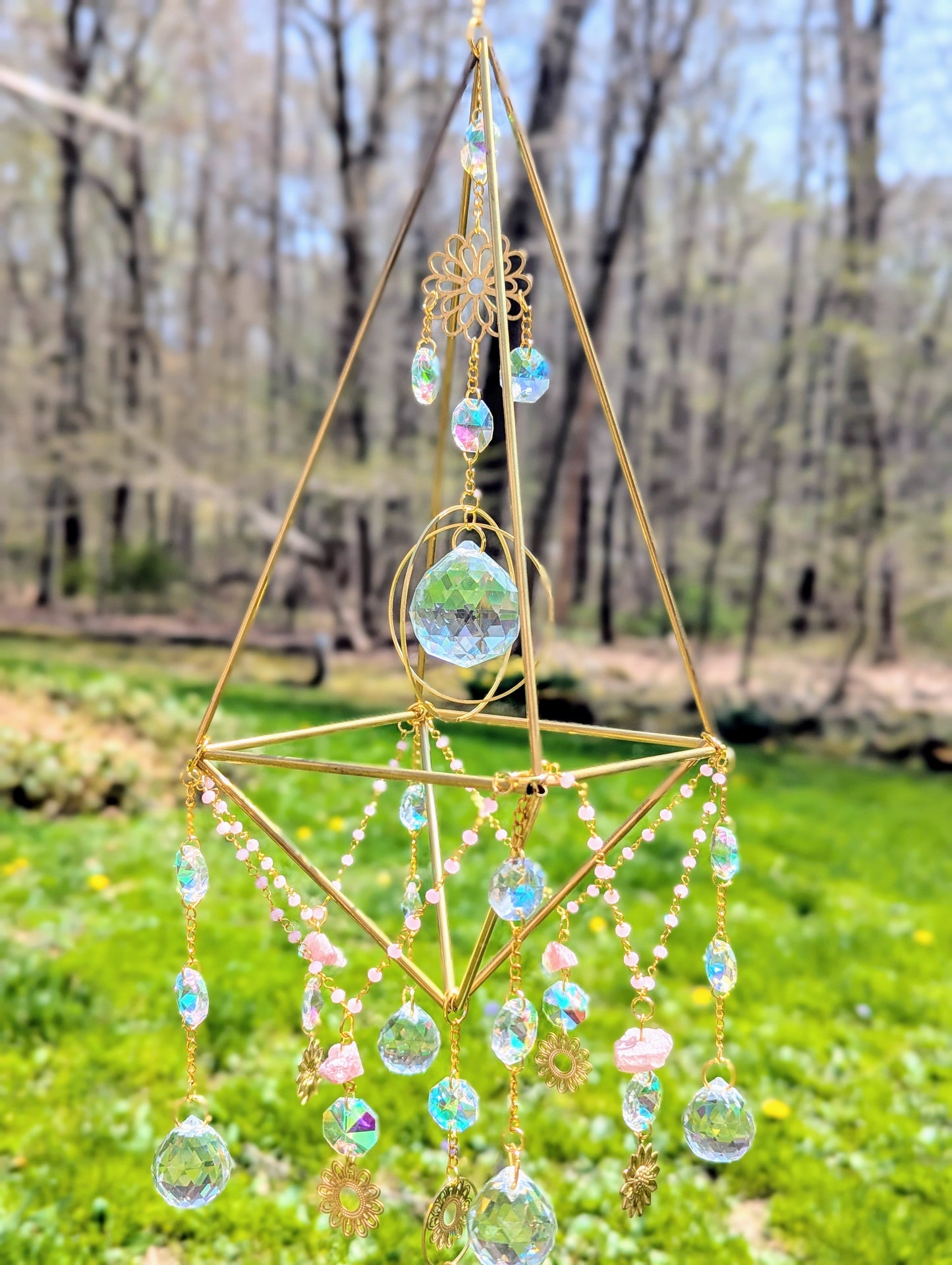 Himmeli Suncatcher Large Rose Quartz