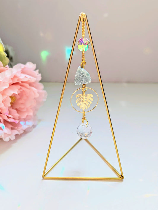 Himmeli Tabletop Suncatcher Monstera Leaf