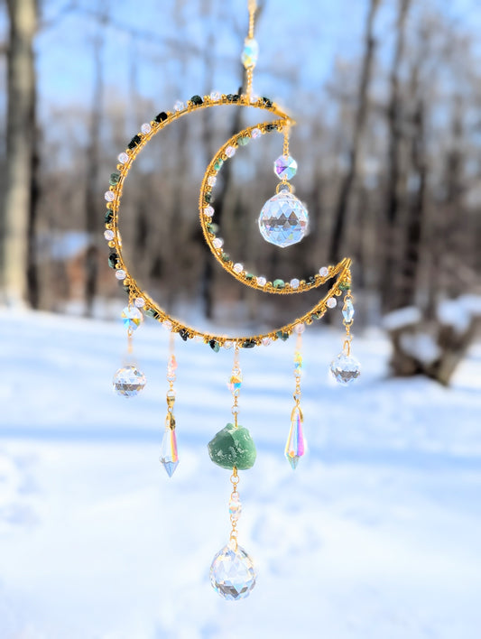 Mooncatcher Emerald & Green Aventurine