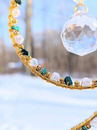 Mooncatcher Malachite & Green Aventurine