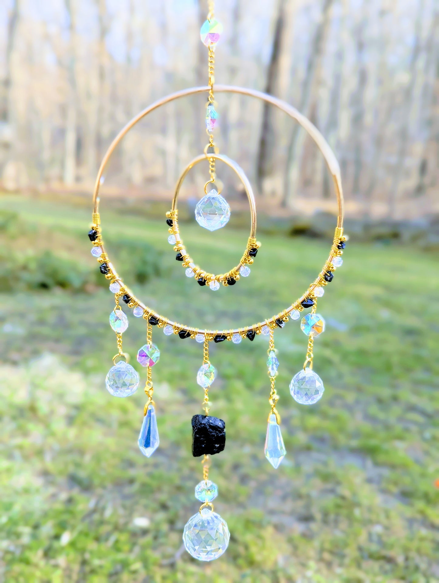 Orbital Suncatcher Black Tourmaline