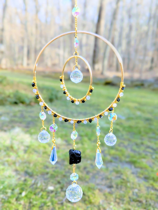 Orbital Suncatcher Black Tourmaline