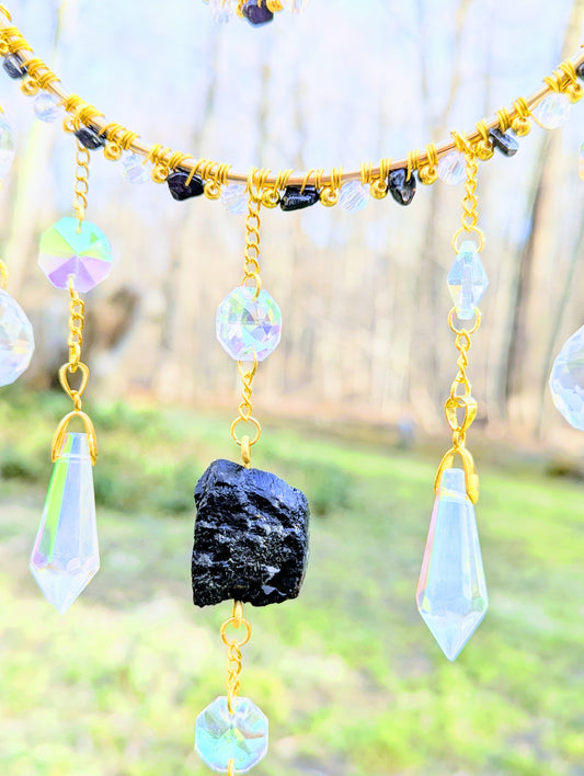 Orbital Suncatcher Black Tourmaline