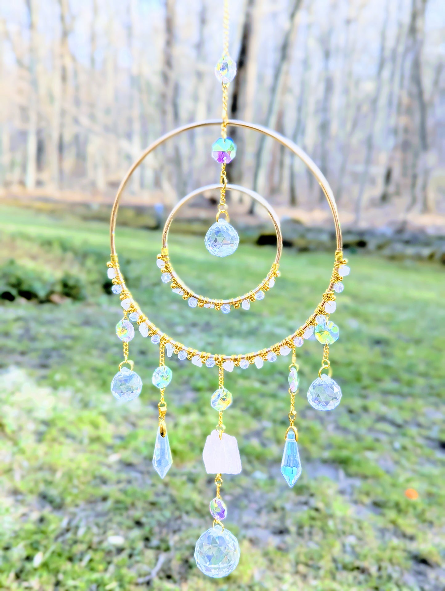 Orbital Suncatcher Rose Quartz