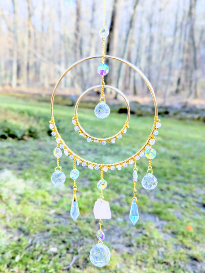Orbital Suncatcher Rose Quartz