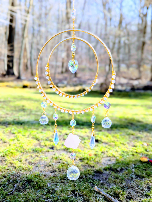 Orbital Suncatcher Rose Quartz