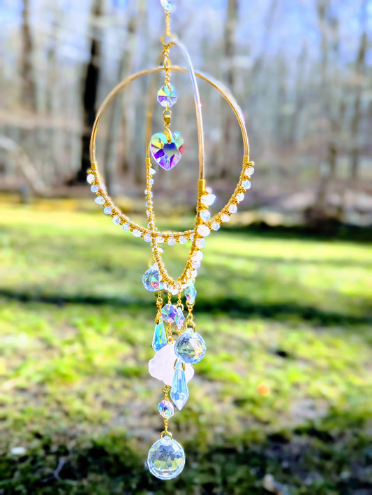 Orbital Suncatcher Rose Quartz