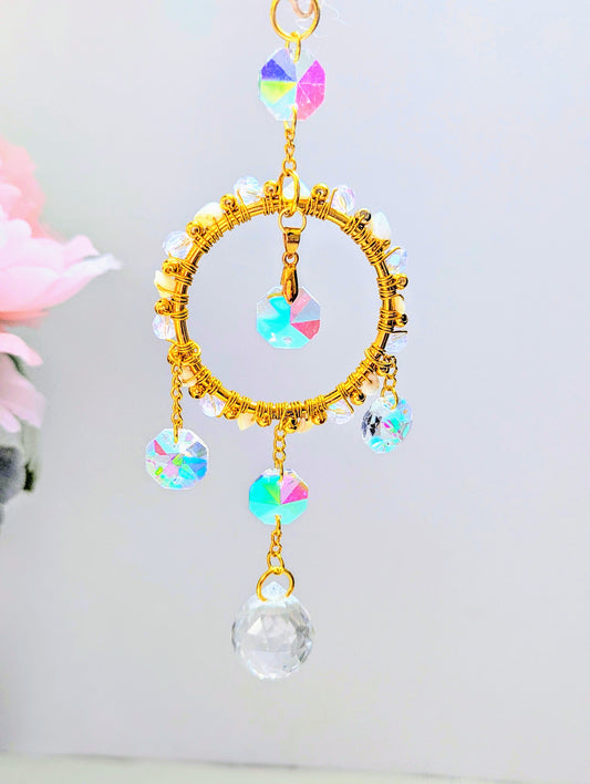 Car Charm Wire-wrapped Hoop