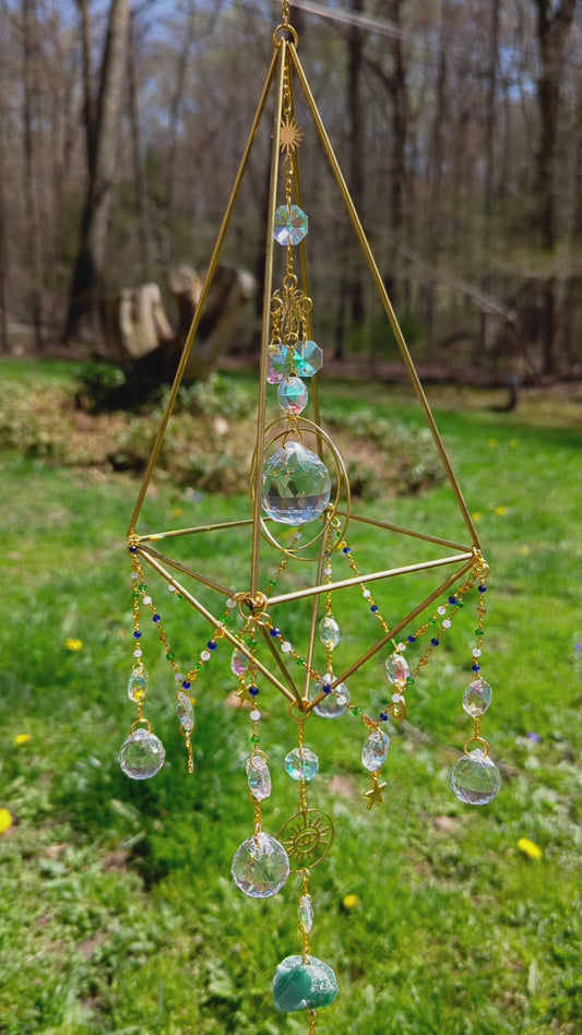 Himmeli Suncatcher Large Green Aventurine