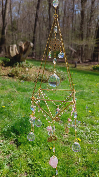 Himmeli Suncatcher Large Rose Quartz