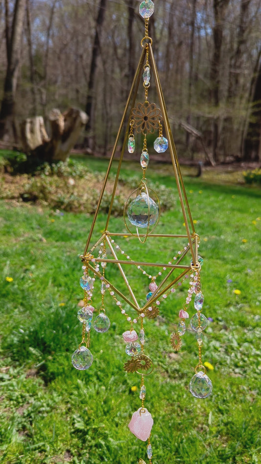 Himmeli Suncatcher Large Rose Quartz